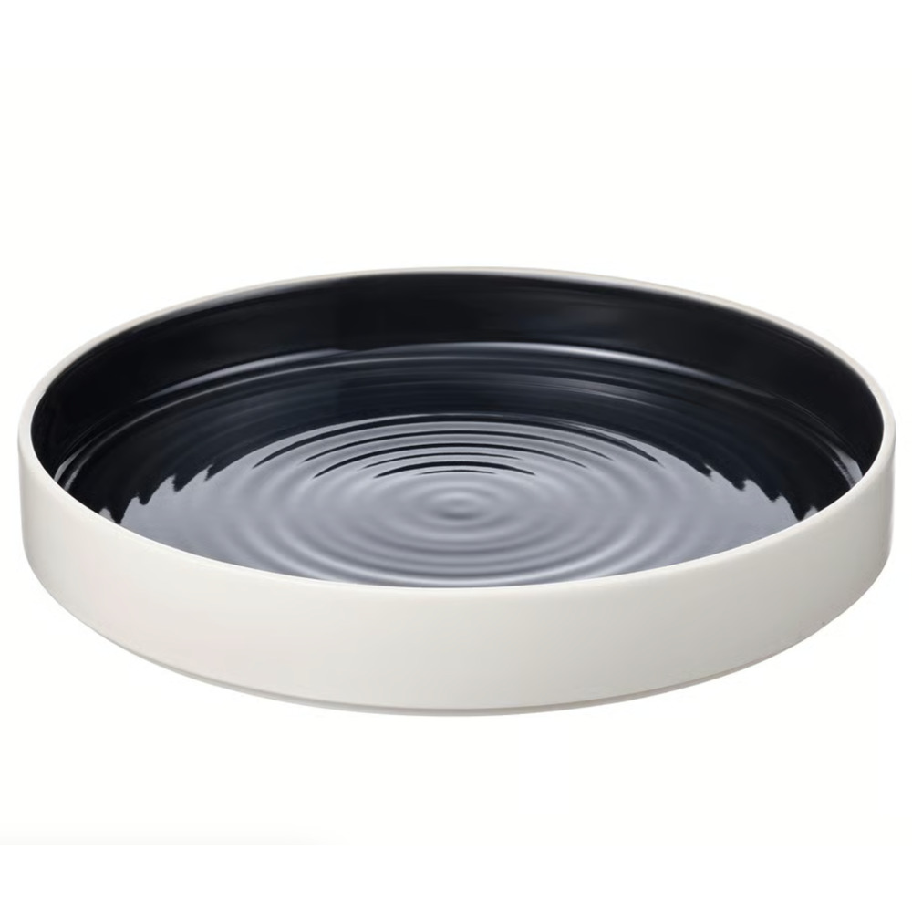IKEA OMBONAD Serving Plate, Dark Gray, 11" (005.033.03) NEW